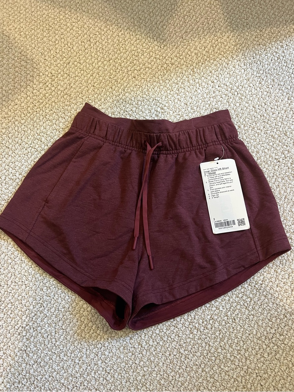 Lululemon Inner Glow Shorts- Modal Savannah